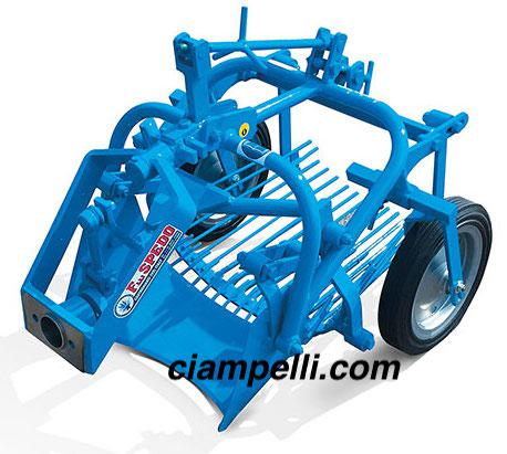 SPEDO CPP-M semi-trailed potato digger with rear discharge for walking 2 wheels tractors