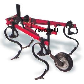 Adjustable Spring Tine Cultivator for two wheels tractors