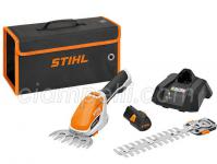 Cisaille à arbustes et gazon HSA 26 - SYSTÈME AS STIHL, avec batterie AS 2 et chargeur AL 1